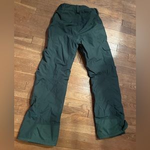 Grey, NorthFace ski/snow pants.